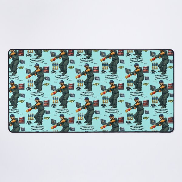 Item preview, Indian American Software Engineer Coder Playing Cricket URM designed and sold by urmaddad.