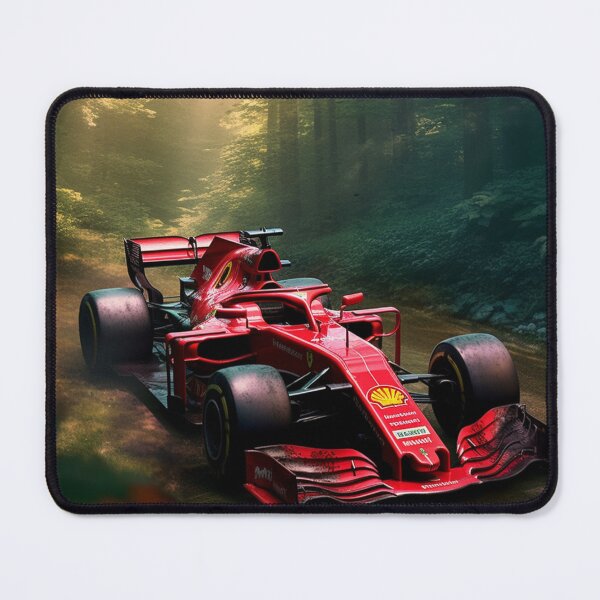 Item preview, Sebastian Vettel 2019 Ferrari SF90 F1 Watercolour Painting Print designed and sold by PicTechNowArt.