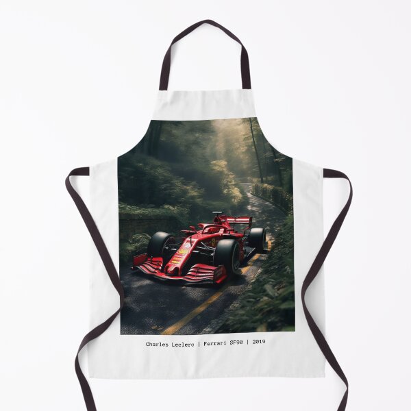 Item preview, Sebastian Vettel 2019 Ferrari SF90 F1 Watercolour Painting Print designed and sold by PicTechNowArt.