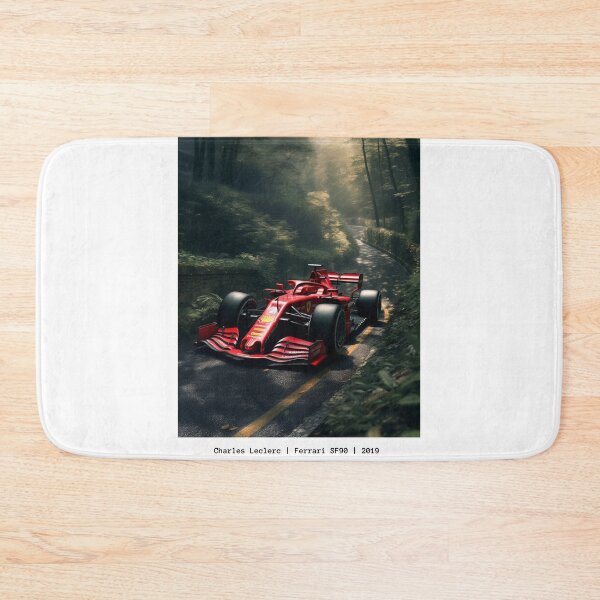 Item preview, Sebastian Vettel 2019 Ferrari SF90 F1 Watercolour Painting Print designed and sold by PicTechNowArt.