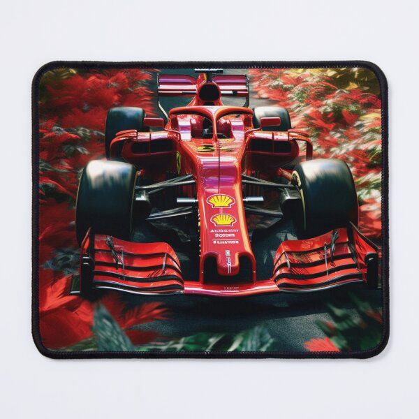 Item preview, Sebastian Vettel 2019 Ferrari SF90 F1 Watercolour Painting Print designed and sold by PicTechNowArt.