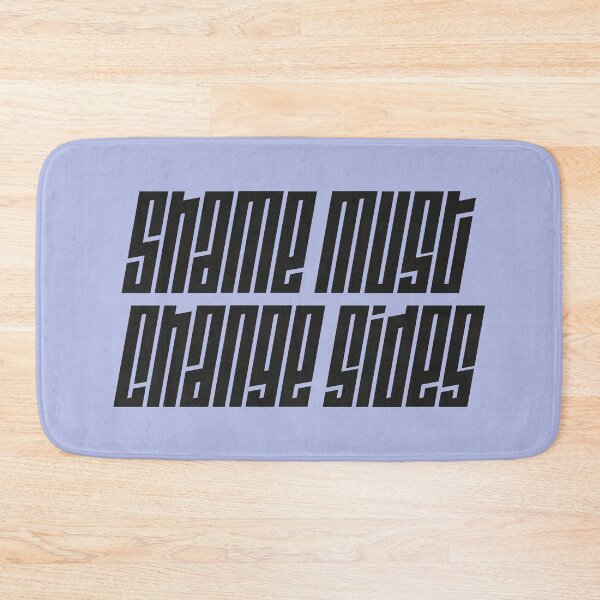 Item preview, Shame must change sides - black typography art designed and sold by kobyakov.