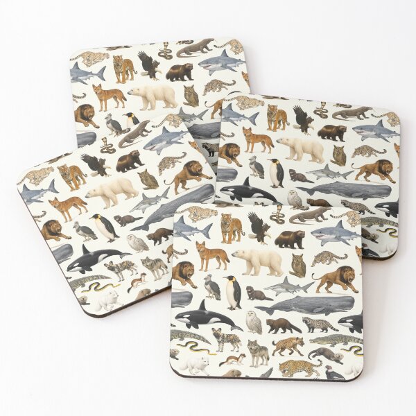 Item preview, Carnivores of the World Retro Style Identification Chart designed and sold by kakarikihill.