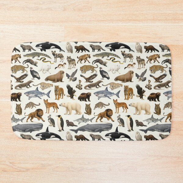 Item preview, Carnivores of the World Retro Style Identification Chart designed and sold by kakarikihill.