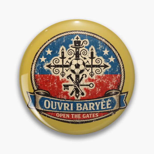 Item preview, Ouvri Baryee Open The Gates Haiti Soccer World Cup 2026 Kreyol Haitian Football Fan Gift  designed and sold by BrickByDream.