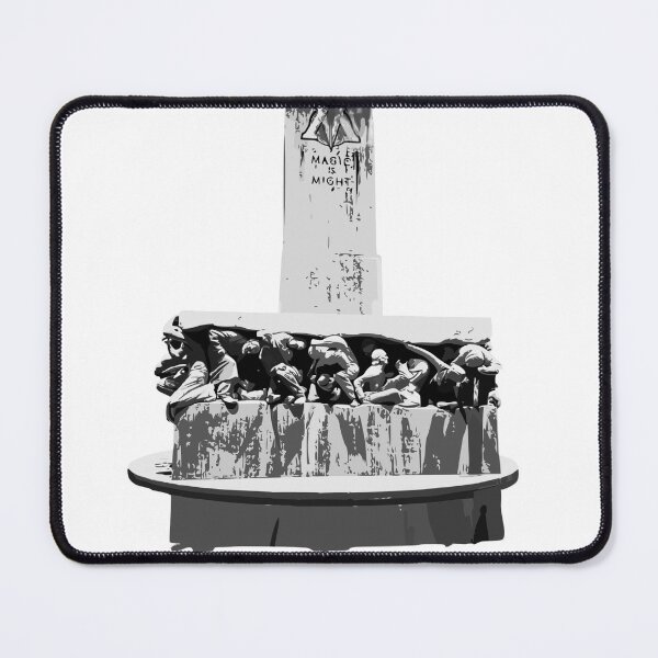 Item preview, Magic Is Might Ministry Sculpture – Dark Wizarding Typography Design designed and sold by inallusha.