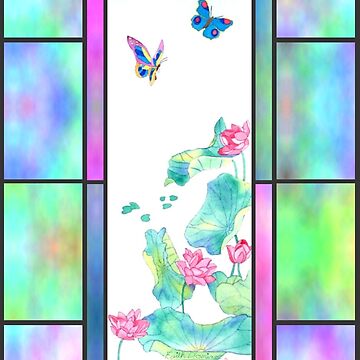 Artwork thumbnail, Stained Glass Pond by Faith Dominoe