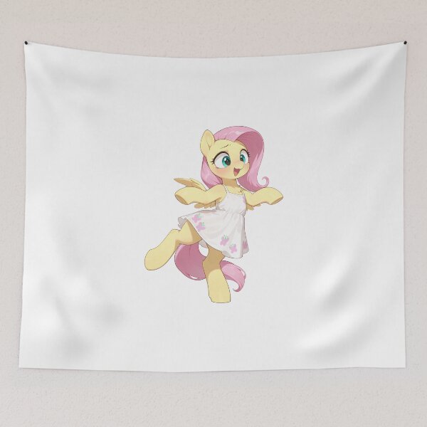 Item preview, Fluttershy's Adorable Sun Dress Sticker designed and sold by CeluniaMoon's Art - Cute Furry, Anime, and More! .