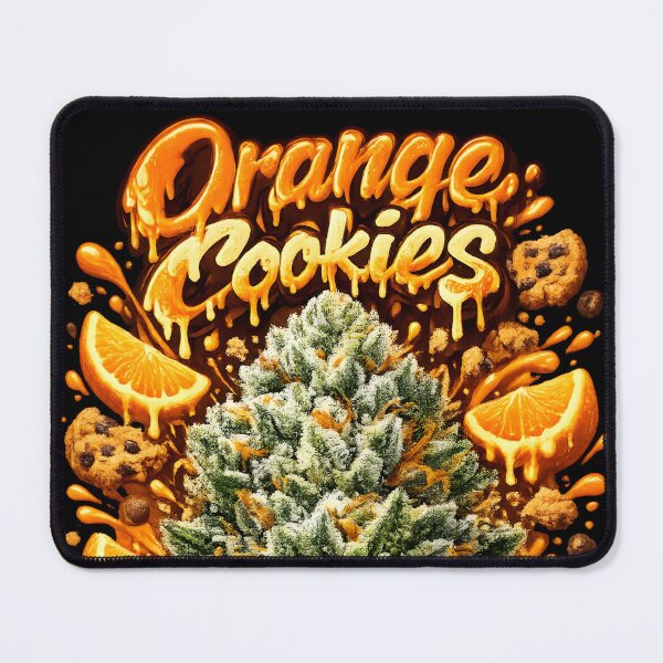 Item preview, Orange Cookies Graffiti Print | Orange Cookie Hybrid Strain Typography | Euphoric 420 designed and sold by WAUZ.
