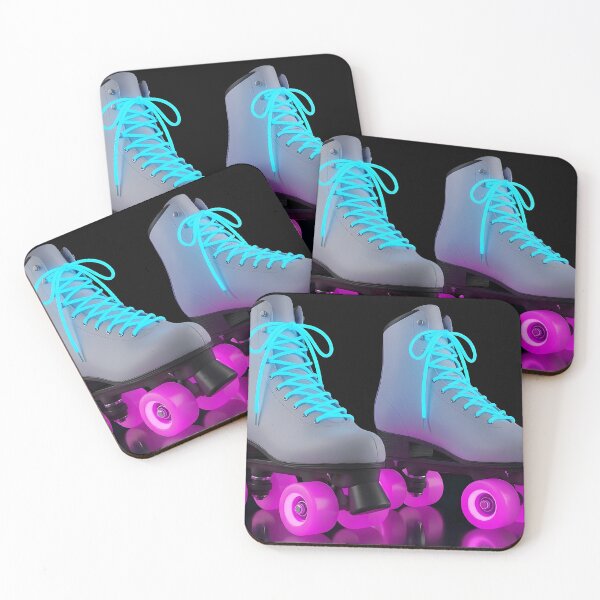 Item preview, Neon Roller Skates Retro Pair Glow designed and sold by powersunlight.