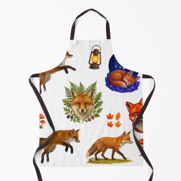 Item preview, Realistic Red Fox and Forest Elements Sticker Sheet designed and sold by orion-okeanos.