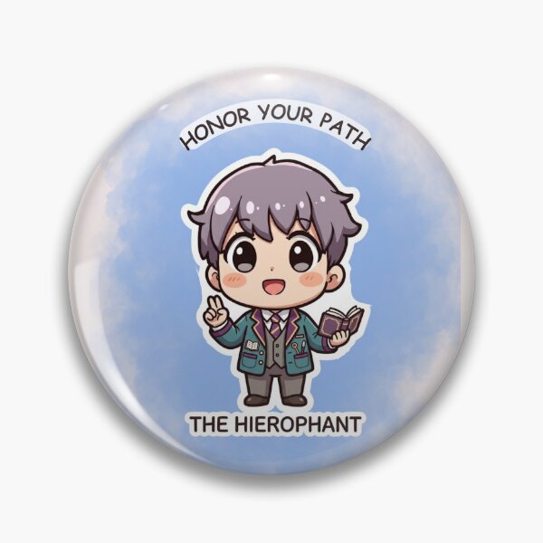 Item preview, Cute Tarot The Hierophant Illustration – Honor Your Path Kawaii Spiritual Art designed and sold by RositaArtStudio.