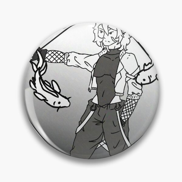 Item preview, B&W cyberpunk elf w/koi designed and sold by nikitaa122.