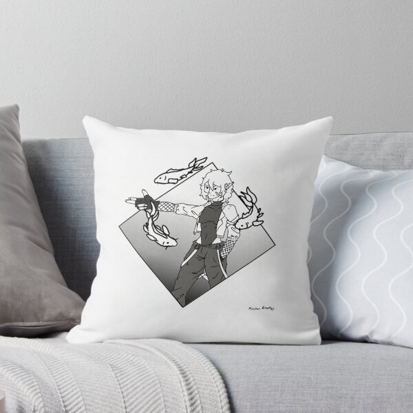 Item preview, B&W cyberpunk elf w/koi designed and sold by nikitaa122.