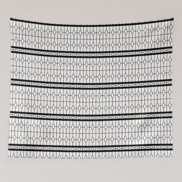 Item preview, Geometric Monochrome Pattern ADG P25.P01.086 designed and sold by Space & Care - Art Deco GeoMetrica.