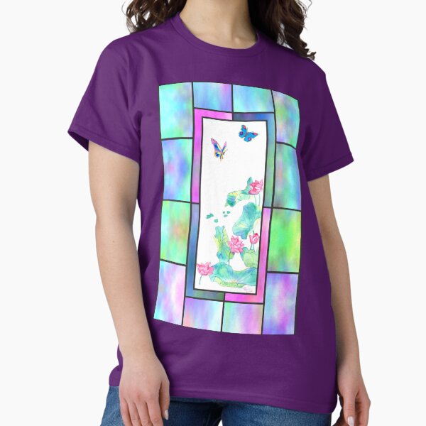 Stained Glass Pond Classic T-Shirt
