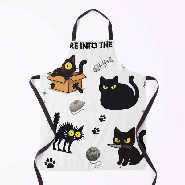 Item preview, Stare Into The Void Funny Black Cat Sticker Sheet designed and sold by orion-okeanos.