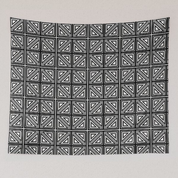 Item preview, Geometric Monochrome Pattern ADG P25.P01.089 designed and sold by Space & Care - Art Deco GeoMetrica.