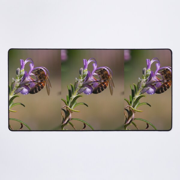 Item preview, Bee in rosemary flower designed and sold by BigAndRed.
