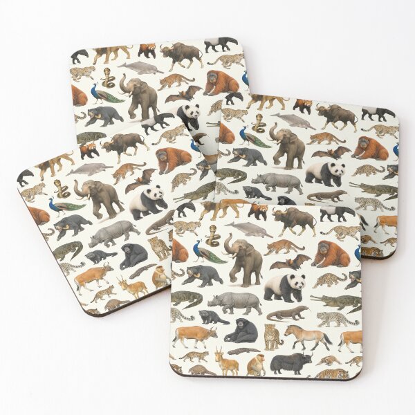 Item preview, Animals of Asia Retro Style Identification Chart designed and sold by kakarikihill.