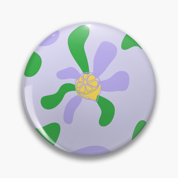 Item preview, Abstract Green & Lavender Organic Shapes with Lemons – Minimalist Aesthetic Design for Summer designed and sold by MoodsOfMine.