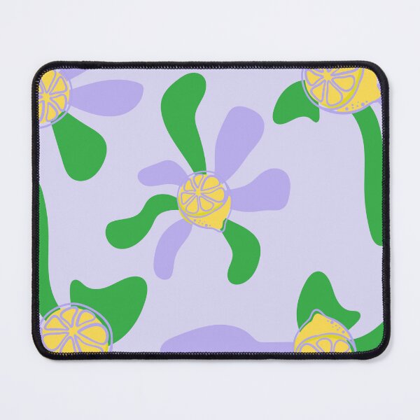 Item preview, Abstract Green & Lavender Organic Shapes with Lemons – Minimalist Aesthetic Design for Summer designed and sold by MoodsOfMine.
