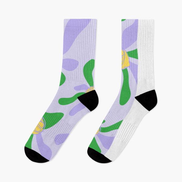 Item preview, Abstract Green & Lavender Organic Shapes with Lemons – Minimalist Aesthetic Design for Summer designed and sold by MoodsOfMine.