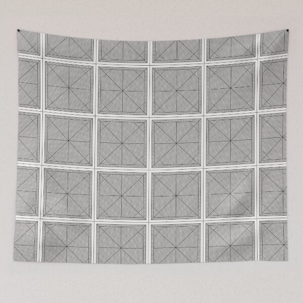 Item preview, Geometric Monochrome Pattern ADG P25.P01.090 designed and sold by Space & Care - Art Deco GeoMetrica.