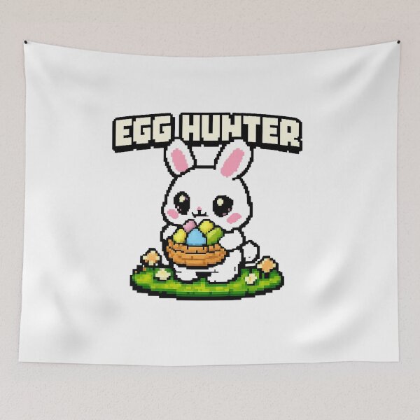 Item preview, Egg Hunter Pixel Gaming Easter Bunny Retro designed and sold by VaultInk.