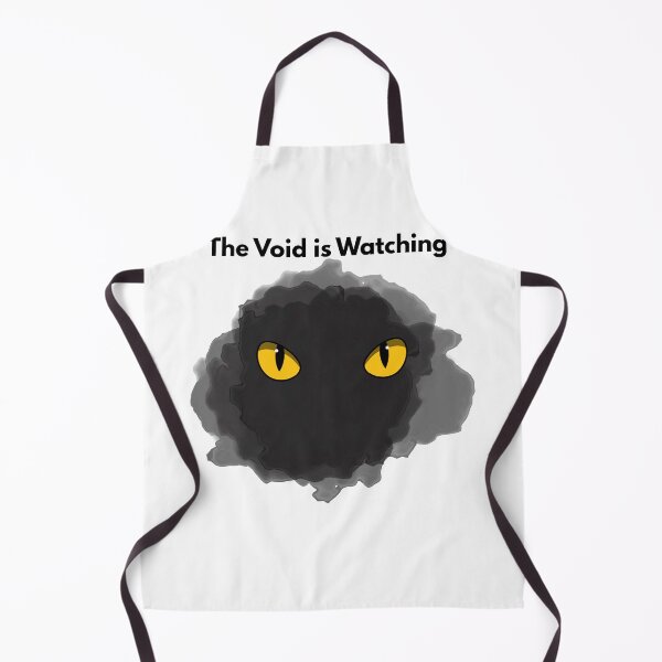 Item preview, The Void is Watching Funny Black Cat Eyes designed and sold by orion-okeanos.
