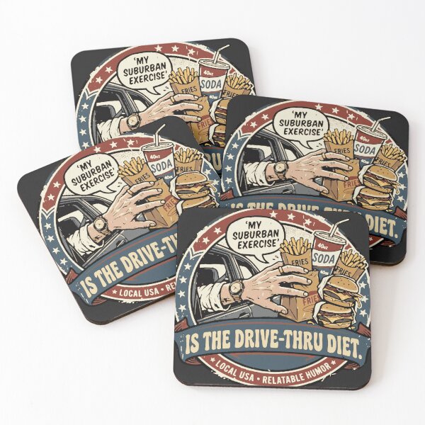 Item preview, My Suburban Exercise Is The Drive-Thru Diet Funny Vintage designed and sold by Drukzone.