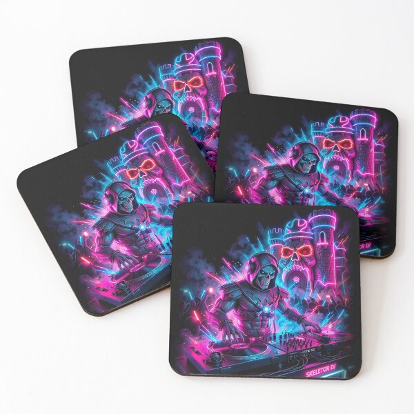 Item preview, Skeletor DJ - Masters of the Dancefloor Neon Synthwave designed and sold by keythxctrs.