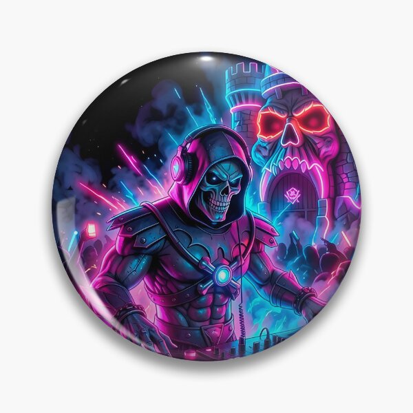 Item preview, Skeletor DJ - Masters of the Dancefloor Neon Synthwave designed and sold by keythxctrs.