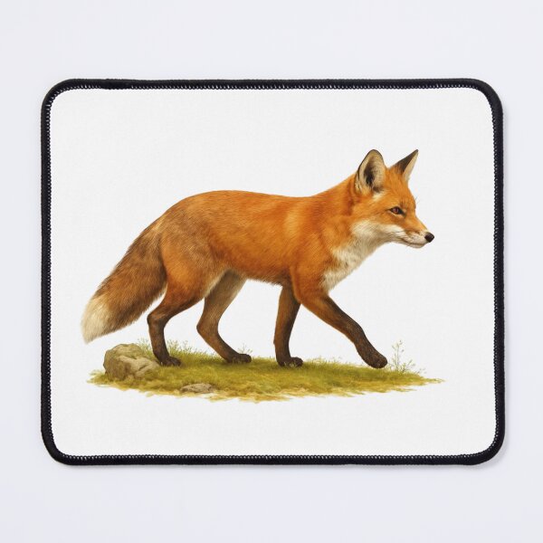Item preview, Realistic Red Fox Walking in Nature Illustration designed and sold by orion-okeanos.