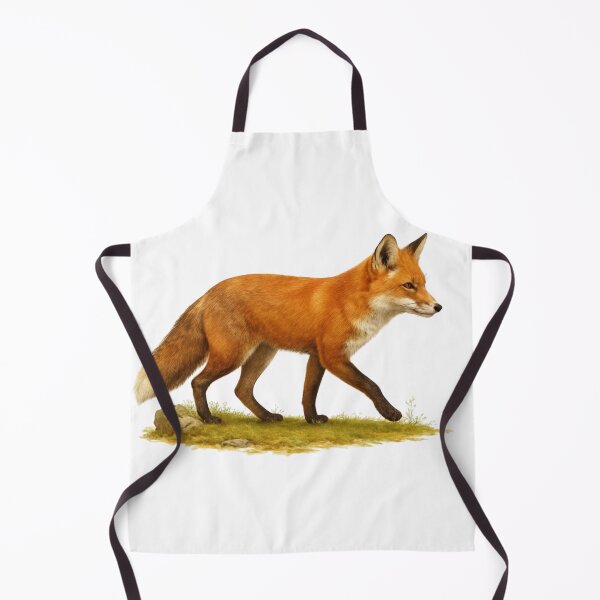 Item preview, Realistic Red Fox Walking in Nature Illustration designed and sold by orion-okeanos.