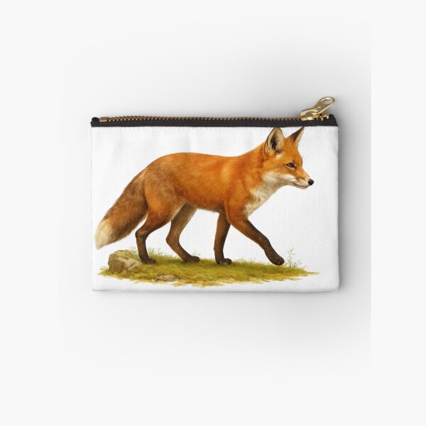 Item preview, Realistic Red Fox Walking in Nature Illustration designed and sold by orion-okeanos.