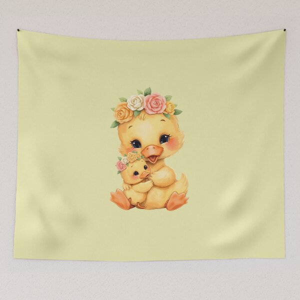 Item preview, Mother Duck and Duckling - Following the Heart Illustration designed and sold by Ofizkids.
