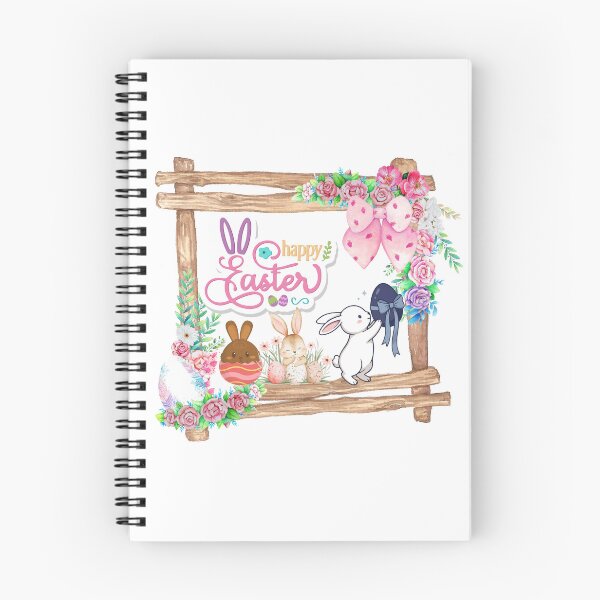 Item preview, Vintage Floral Easter Bunny Wooden Frame designed and sold by FunSticky14.