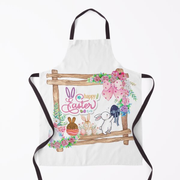 Item preview, Vintage Floral Easter Bunny Wooden Frame designed and sold by FunSticky14.