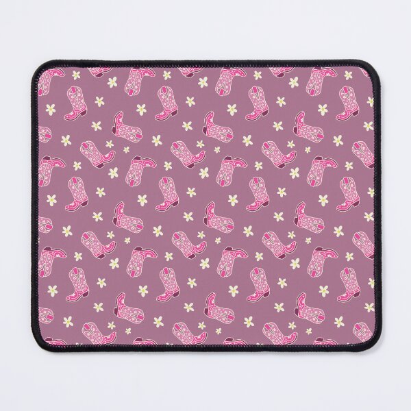 Item preview, Pink Floral Cowgirl Boots Pattern designed and sold by MoonwillowArt.
