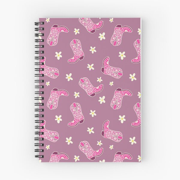 Item preview, Pink Floral Cowgirl Boots Pattern designed and sold by MoonwillowArt.