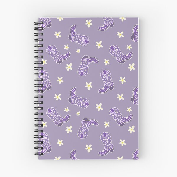 Item preview, Purple Floral Cowgirl Boots Pattern designed and sold by MoonwillowArt.