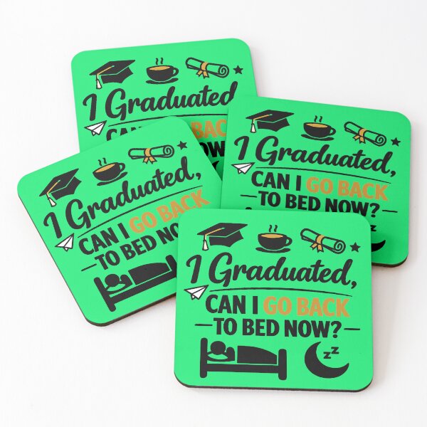 Item preview, I Graduated Can I Go Back to Bed Now – Funny Graduation Minimalist Design designed and sold by DesignHouse07.