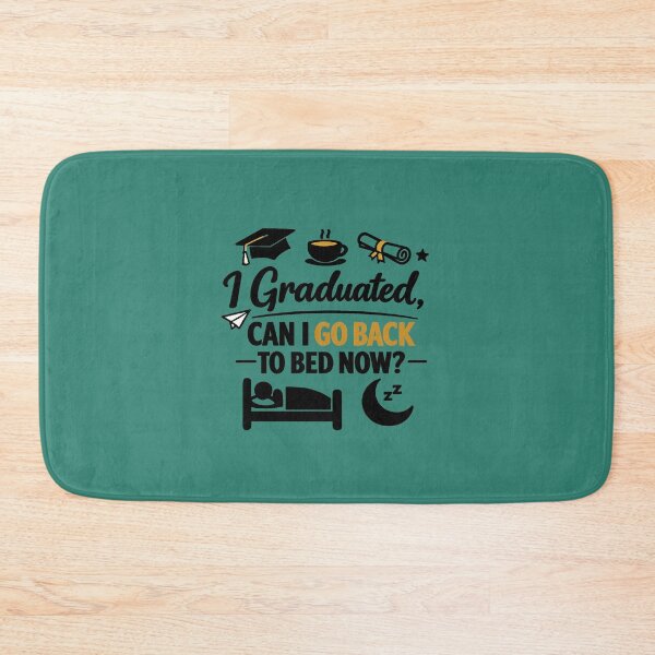 Item preview, I Graduated Can I Go Back to Bed Now – Funny Graduation Minimalist Design designed and sold by DesignHouse07.