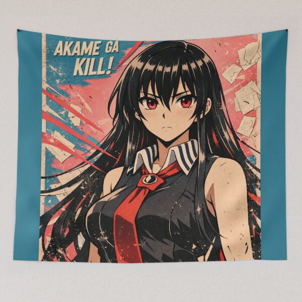 Item preview, Akame Retro Poster  designed and sold by AnimeArsenalPrints.