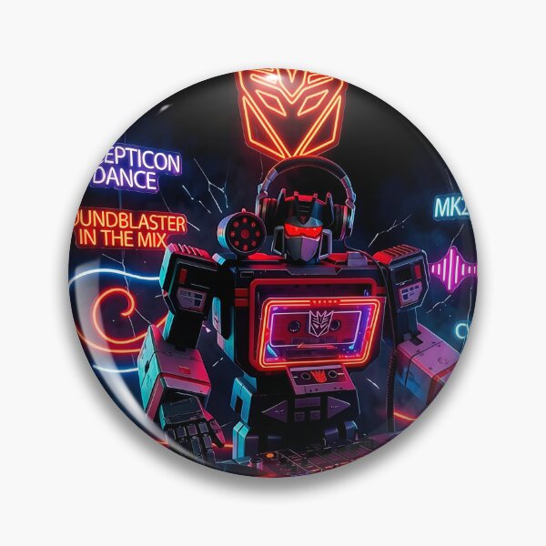 Item preview, Soundblaster DJ - Decepticon MK2 Beats Neon Retrowave designed and sold by keythxctrs.