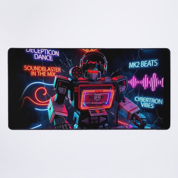 Item preview, Soundblaster DJ - Decepticon MK2 Beats Neon Retrowave designed and sold by keythxctrs.