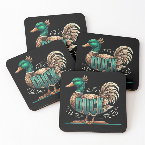 Item preview, Stylized Duck with Bold Typography designed and sold by LittleLoopArt.