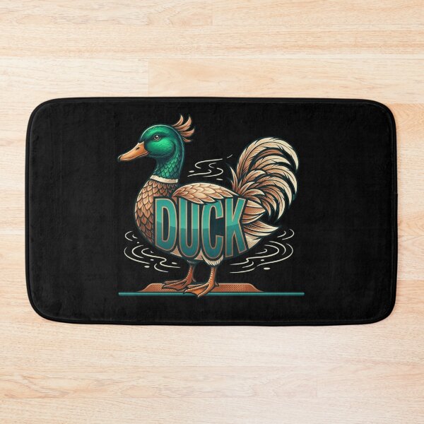 Item preview, Stylized Duck with Bold Typography designed and sold by LittleLoopArt.