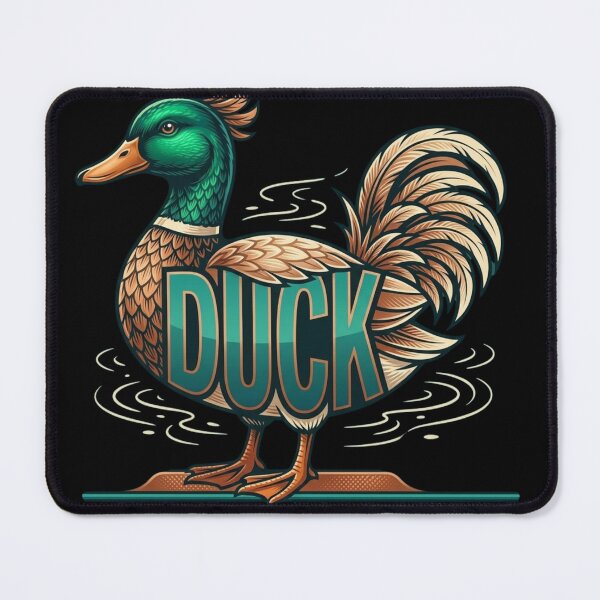 Item preview, Stylized Duck with Bold Typography designed and sold by LittleLoopArt.